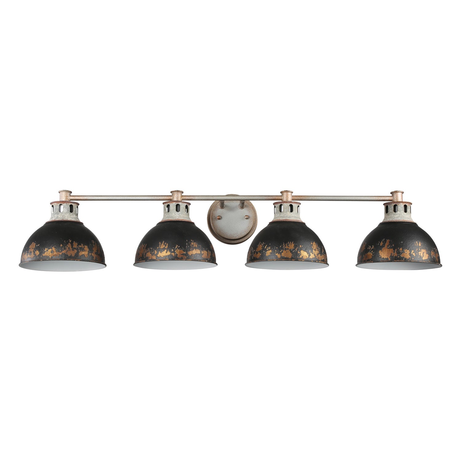 Golden - 0865-BA4 AGV-ABI - Four Light Bath Vanity - Kinsley - Aged Galvanized Steel