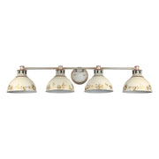 Golden - 0865-BA4 AGV-AI - Four Light Bath Vanity - Kinsley - Aged Galvanized Steel