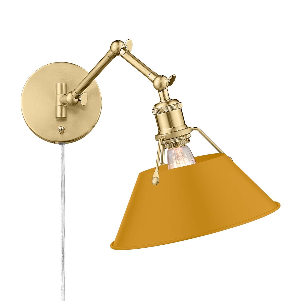 Golden - 3306-A1W BCB-AY - One Light Wall Sconce - Orwell - Brushed Champagne Brass