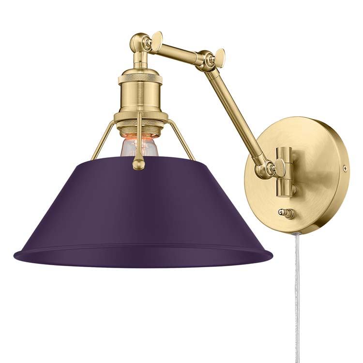 Golden - 3306-A1W BCB-EP - One Light Wall Sconce - Orwell - Brushed Champagne Brass