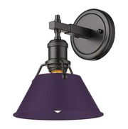 Golden - 3306-BA1 BLK-EP - One Light Bath Vanity - Orwell - Matte Black