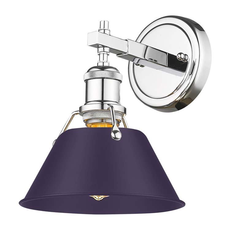 Golden - 3306-BA1 CH-EP - One Light Bath Vanity - Orwell - Chrome