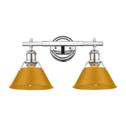 Golden - 3306-BA2 CH-AY - Two Light Vanity - Orwell - Chrome