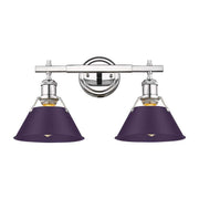 Golden - 3306-BA2 CH-EP - Two Light Vanity - Orwell - Chrome
