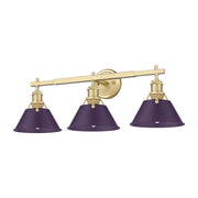 Golden - 3306-BA3 BCB-EP - Three Light Vanity - Orwell - Brushed Champagne Brass
