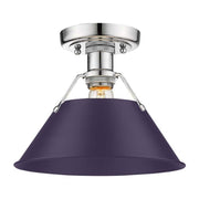 Golden - 3306-FM CH-EP - One Light Flush Mount - Orwell - Chrome