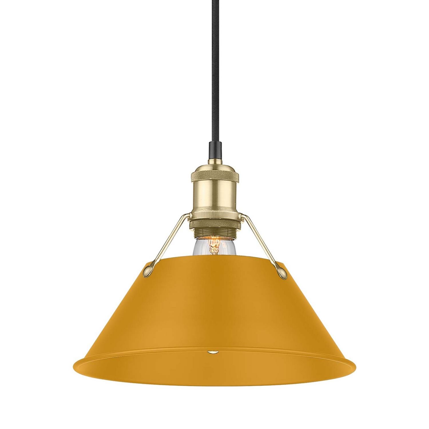 Golden - 3306-M BCB-AY - One Light Pendant - Orwell - Brushed Champagne Brass