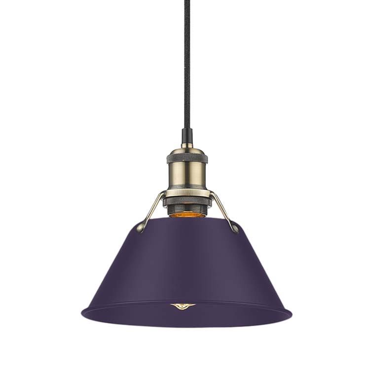 Golden - 3306-S AB-EP - One Light Pendant - Orwell - Aged Brass