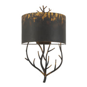Golden - 4500-WSC ABI - Two Light Wall Sconce - Arboreal - Antique Black Iron