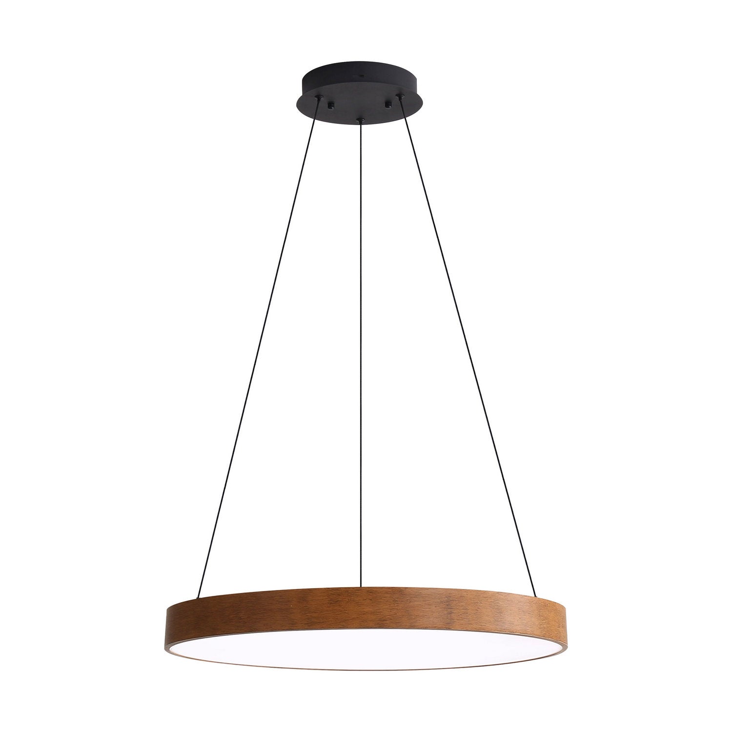 Golden - 4963-24 WA - LED Pendant - Anello - Walnut