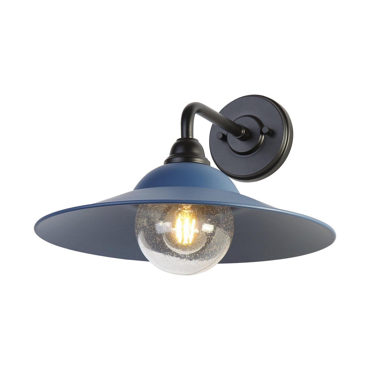 Golden - 5096-OWL15 BLK-MAB-SB - One Light Wall Sconce - Croma - Matte Black