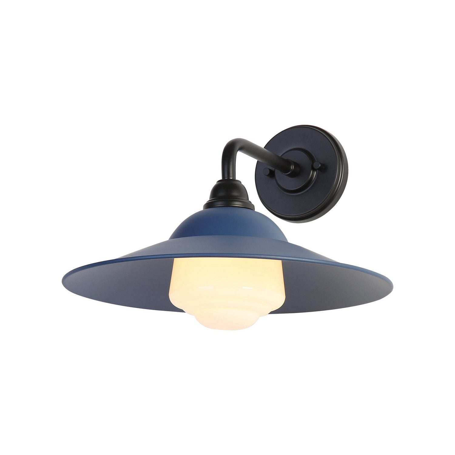 Golden - 5096-OWL15 BLK-MAB-WB - One Light Wall Sconce - Croma - Matte Black