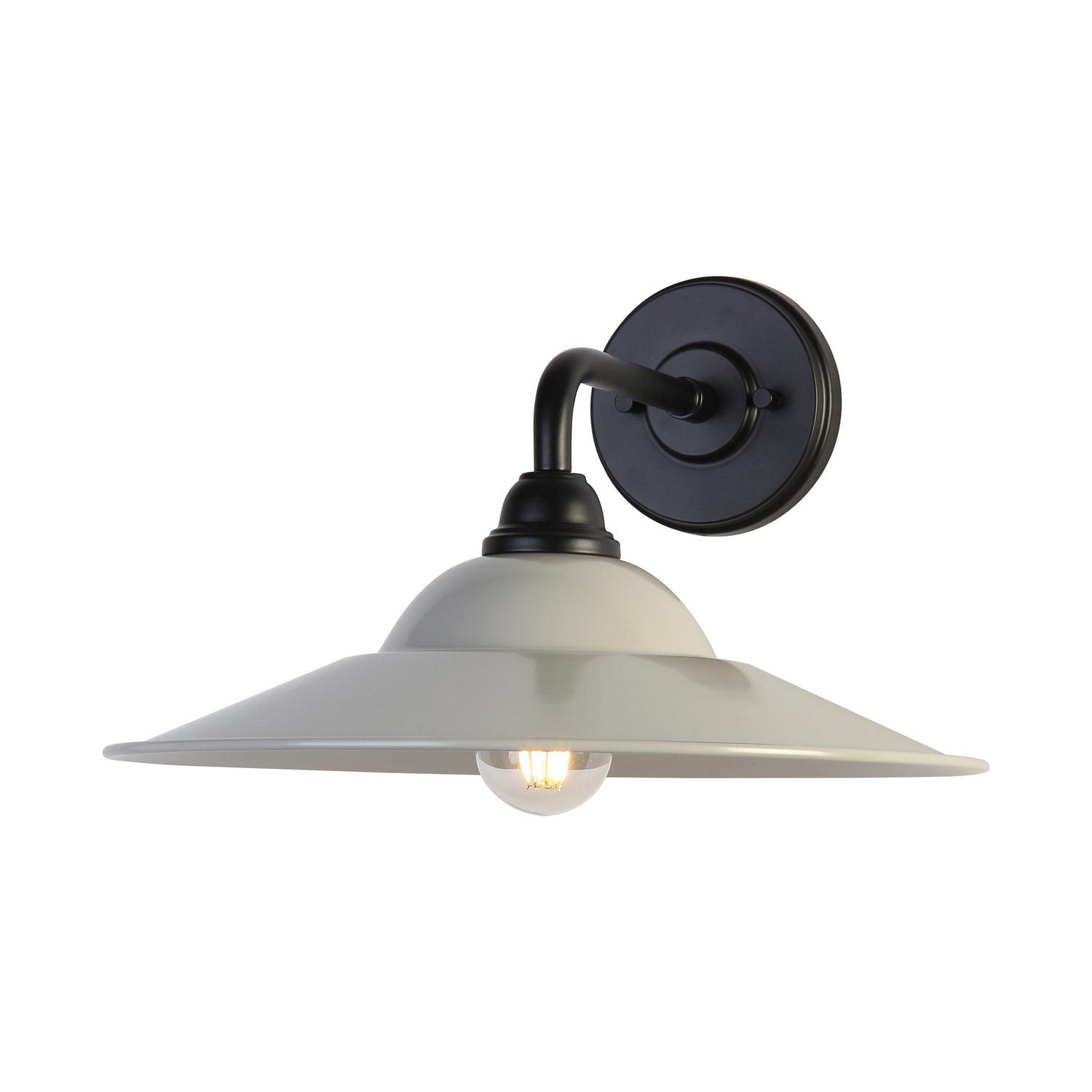 Golden - 5096-OWL15 BLK-WGY - One Light Wall Sconce - Croma - Matte Black