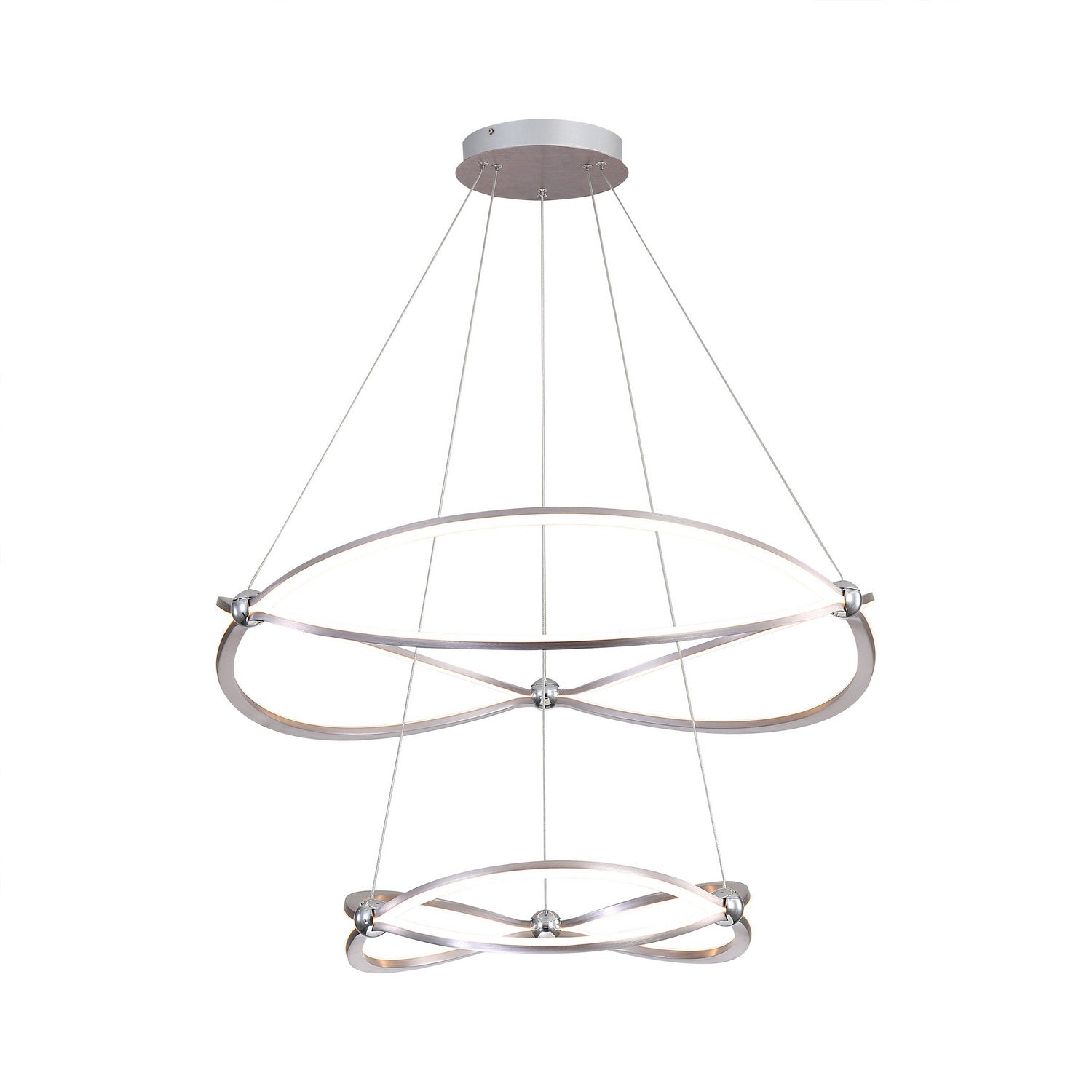 Golden - 7916-32-19 SNC - LED Chandelier - Spirale - Satin Nickel