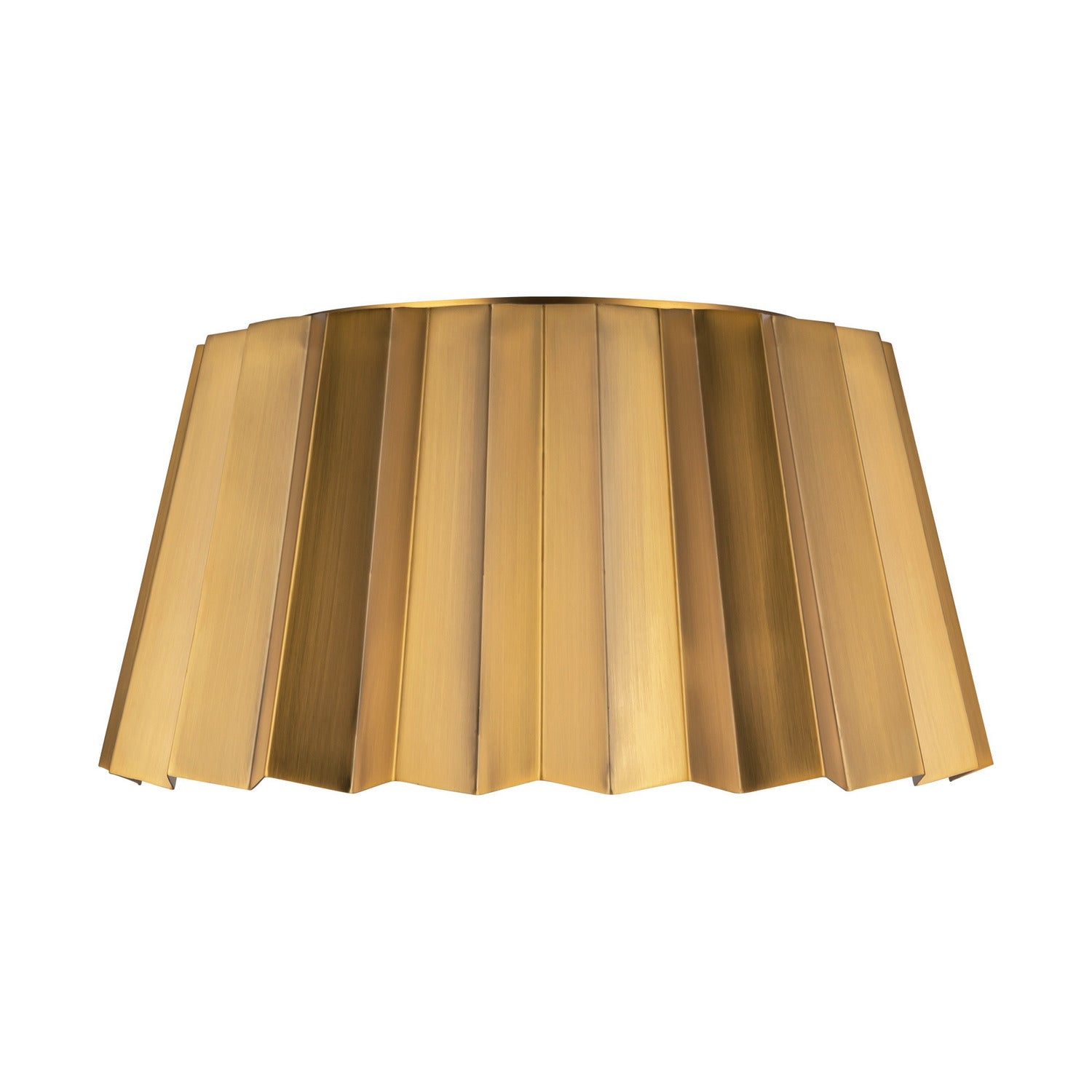 Alora - FM528514AG - Two Light Flush Mount - Plisse - Aged Gold