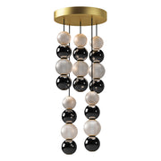Alora - MP321805NB - LED Pendant - Onyx - Natural Brass