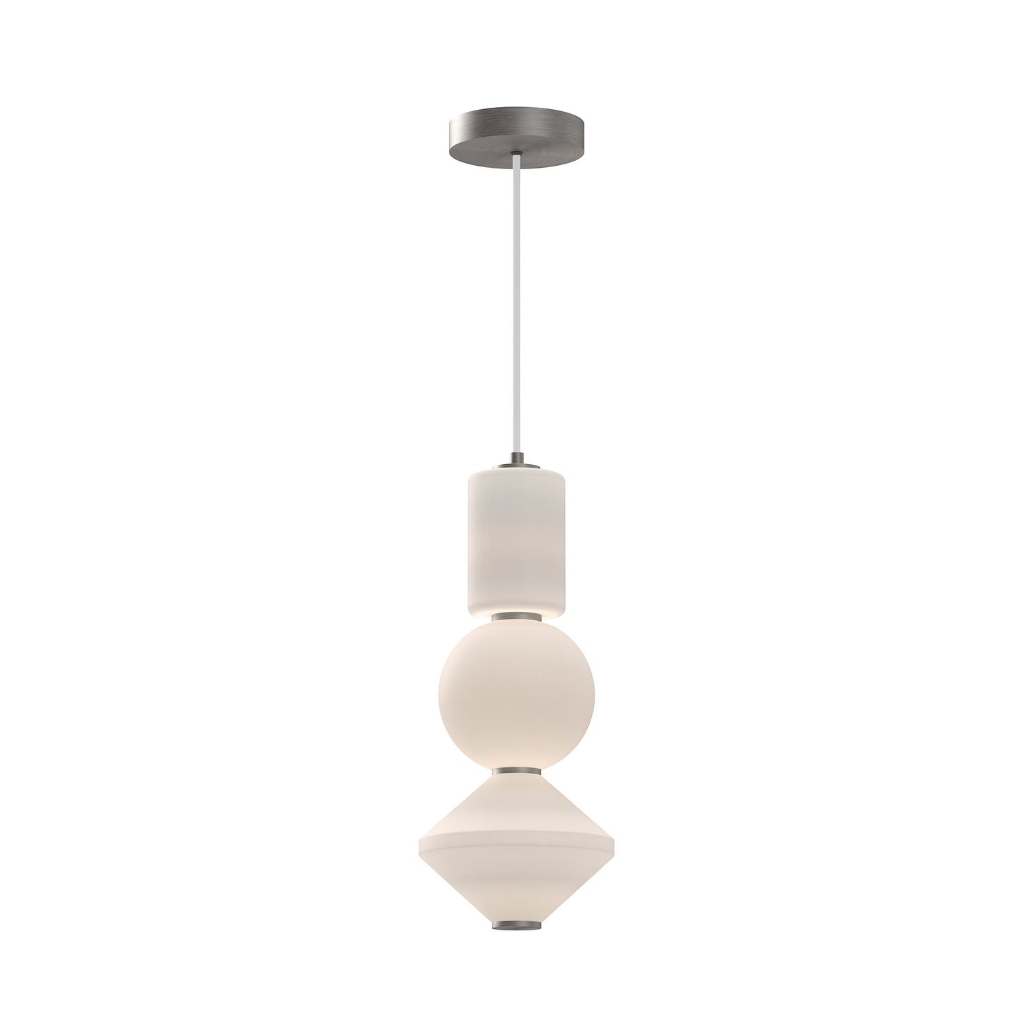 Alora - PD530341BNOP-UNV - LED Pendant - Bijou - Brushed Nickel/Opal Matte Glass