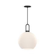 Alora - PD601710MBOP - One Light Pendant - Soji - Matte Black/Opal Matte Glass