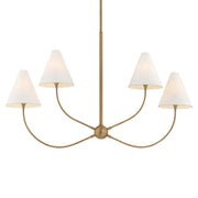 Troy Lighting - F1948-PBR - Four Light Linear Pendant - Evermore - Patina Brass