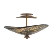 Corbett Lighting - 559-20-OWB - Three Light Semi Flush Mount - Alba - Old World Brass