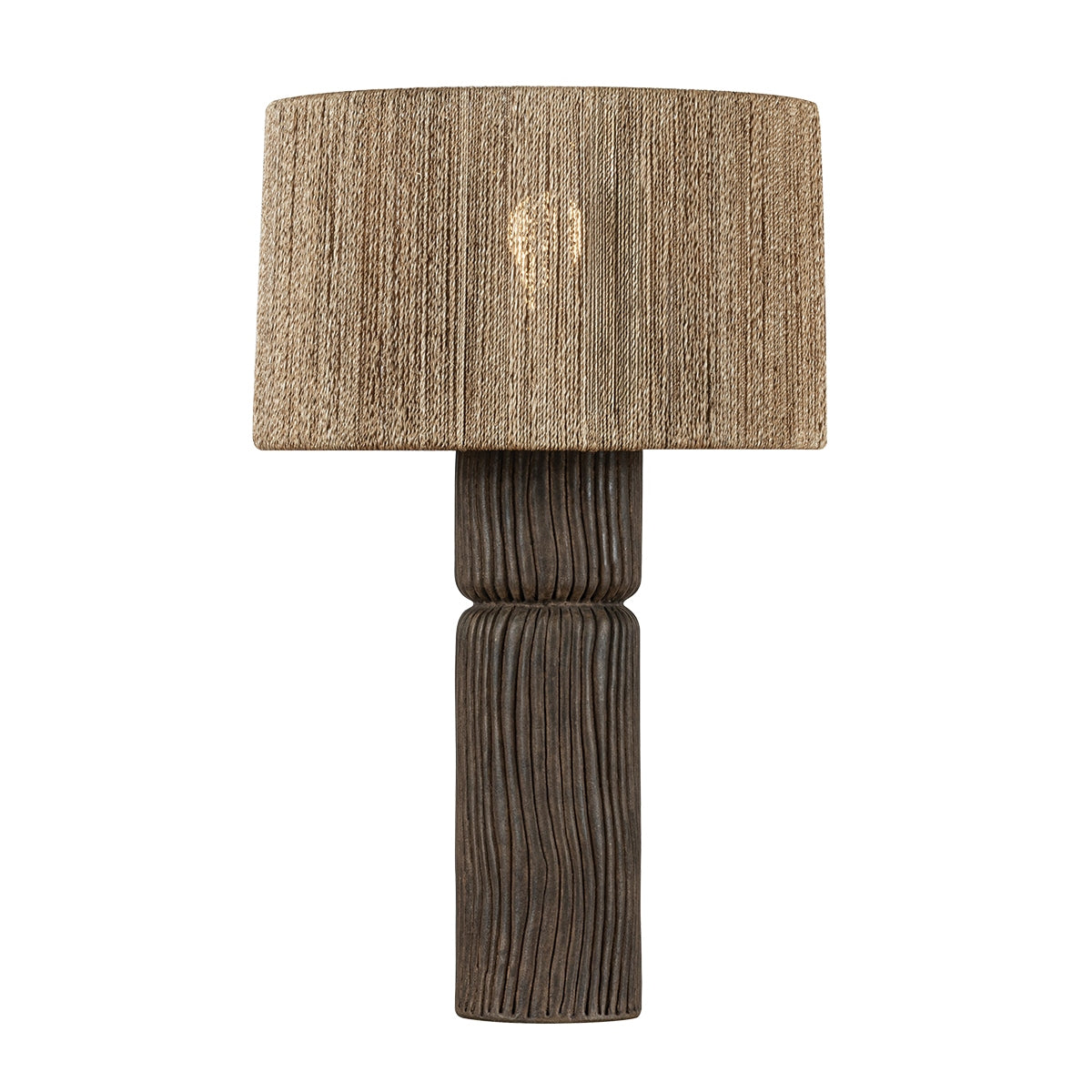 Troy Lighting - PTL1427-PBR/CSK - One Light Table Lamp - Folk - Patina Brass