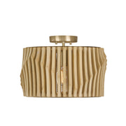 Capital Lighting - 244632BWB - One Light Semi Flush Mount - Archer - Blonde Wood and Matte Brass