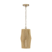 Capital Lighting - 344613BWB - One Light Pendant - Archer - Blonde Wood and Matte Brass