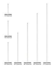 Hinkley - 990060FMW - Downrod - 60" Downrod - Matte White