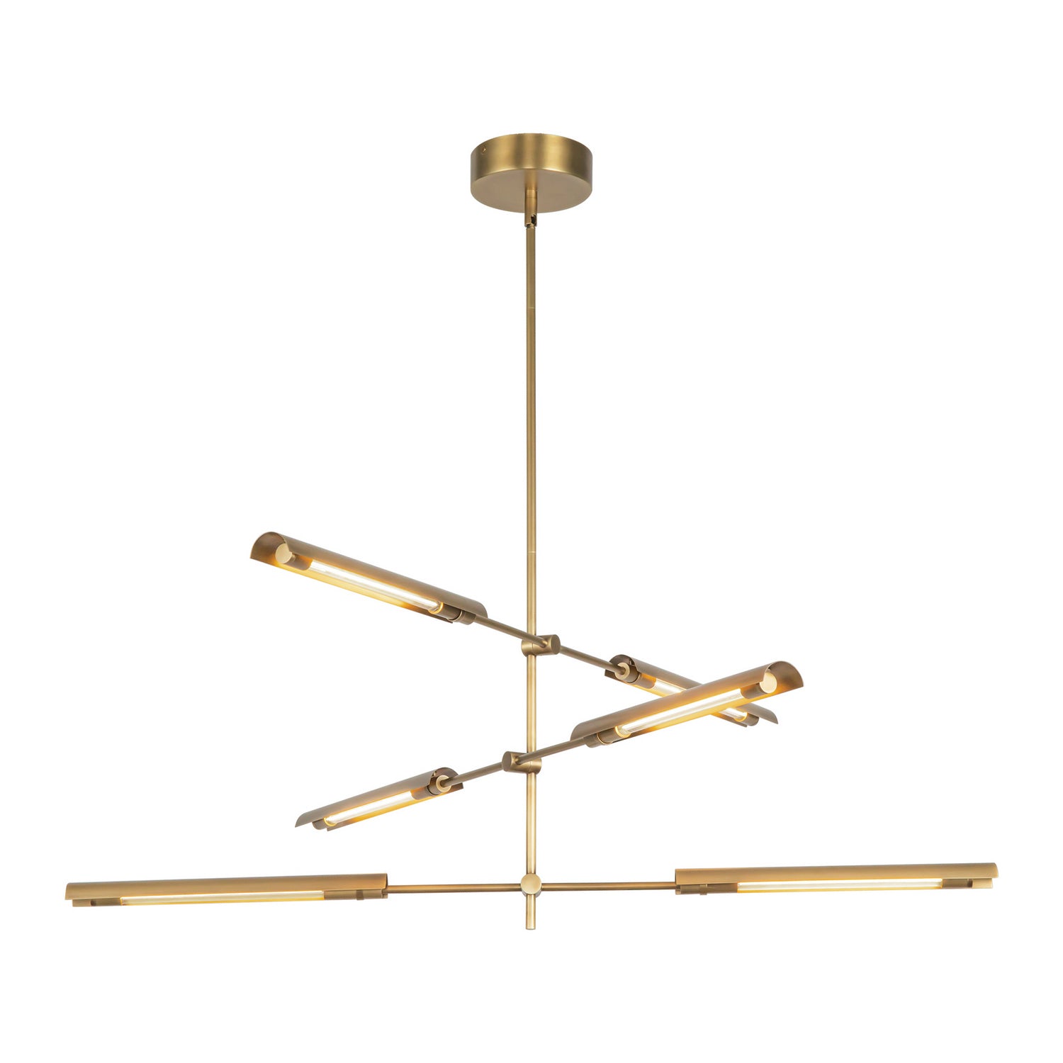 Alora - MP316406VBMS-UNV - LED Pendant - Astrid - Metal Shade/Vintage Brass