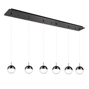Kuzco Lighting - MP402801BC-06 - LED Pendant - Pluto - Black Chrome