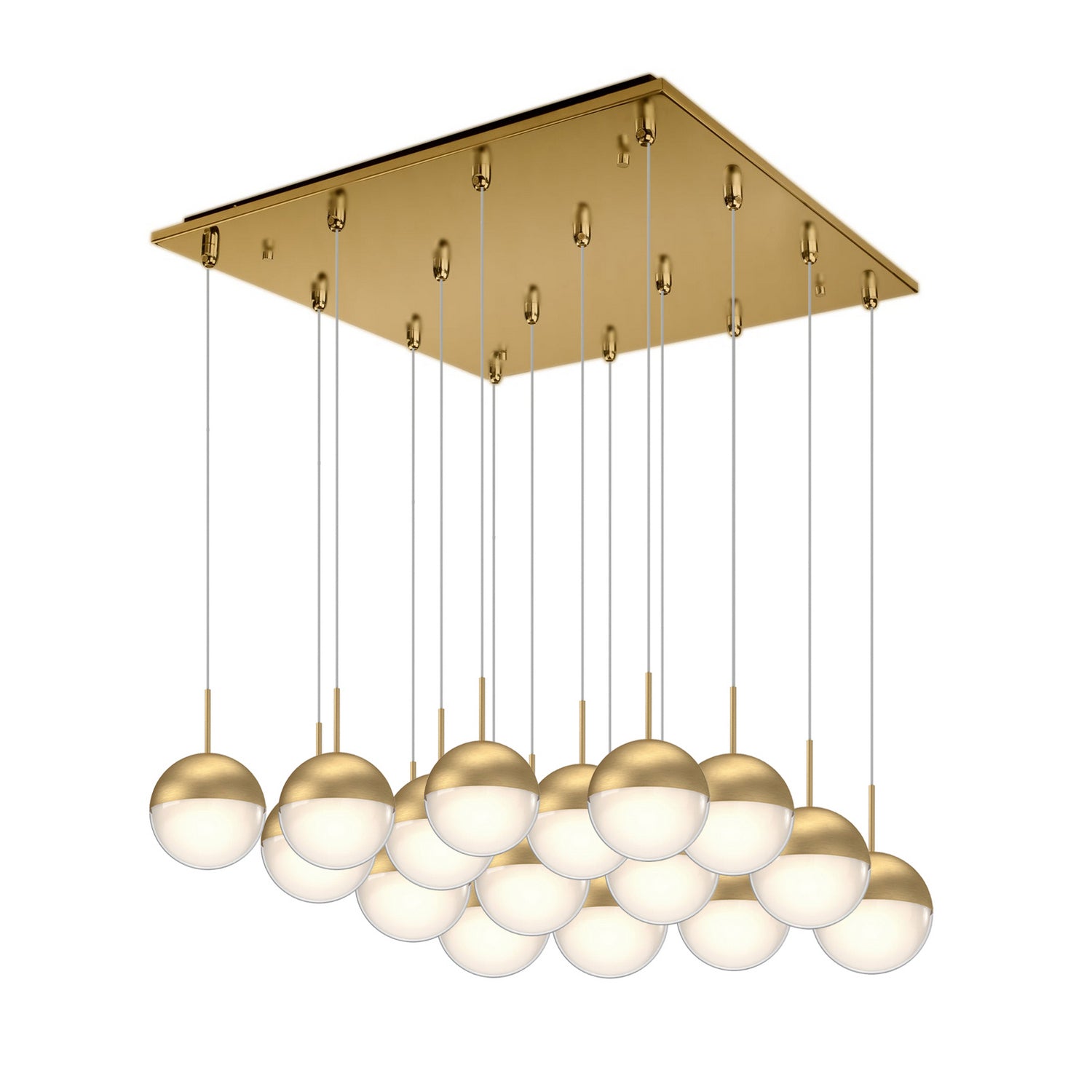 Kuzco Lighting - MP402801BG-16 - LED Pendant - Pluto - Brushed Gold