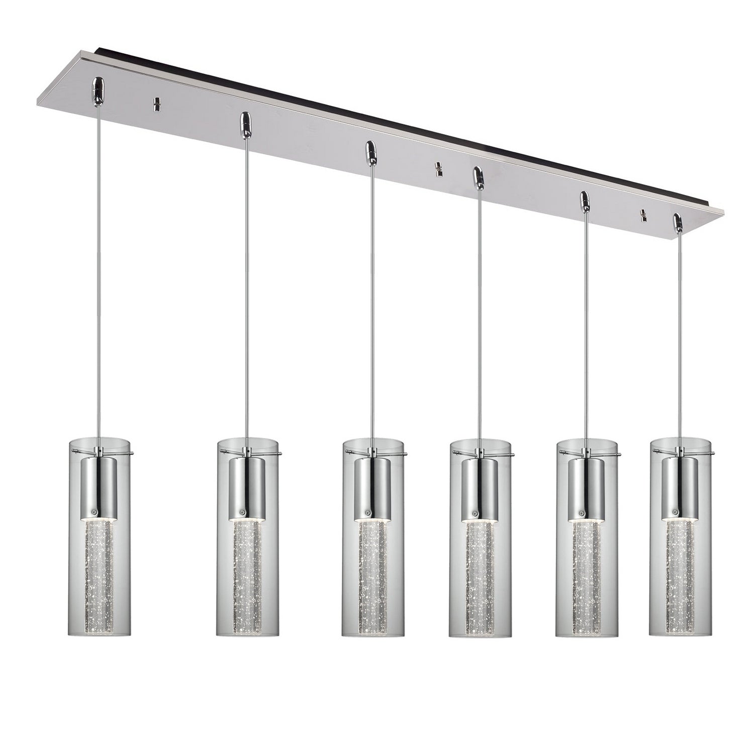 Kuzco Lighting - MP4401CH-06 - LED Pendant - Champagne - Chrome