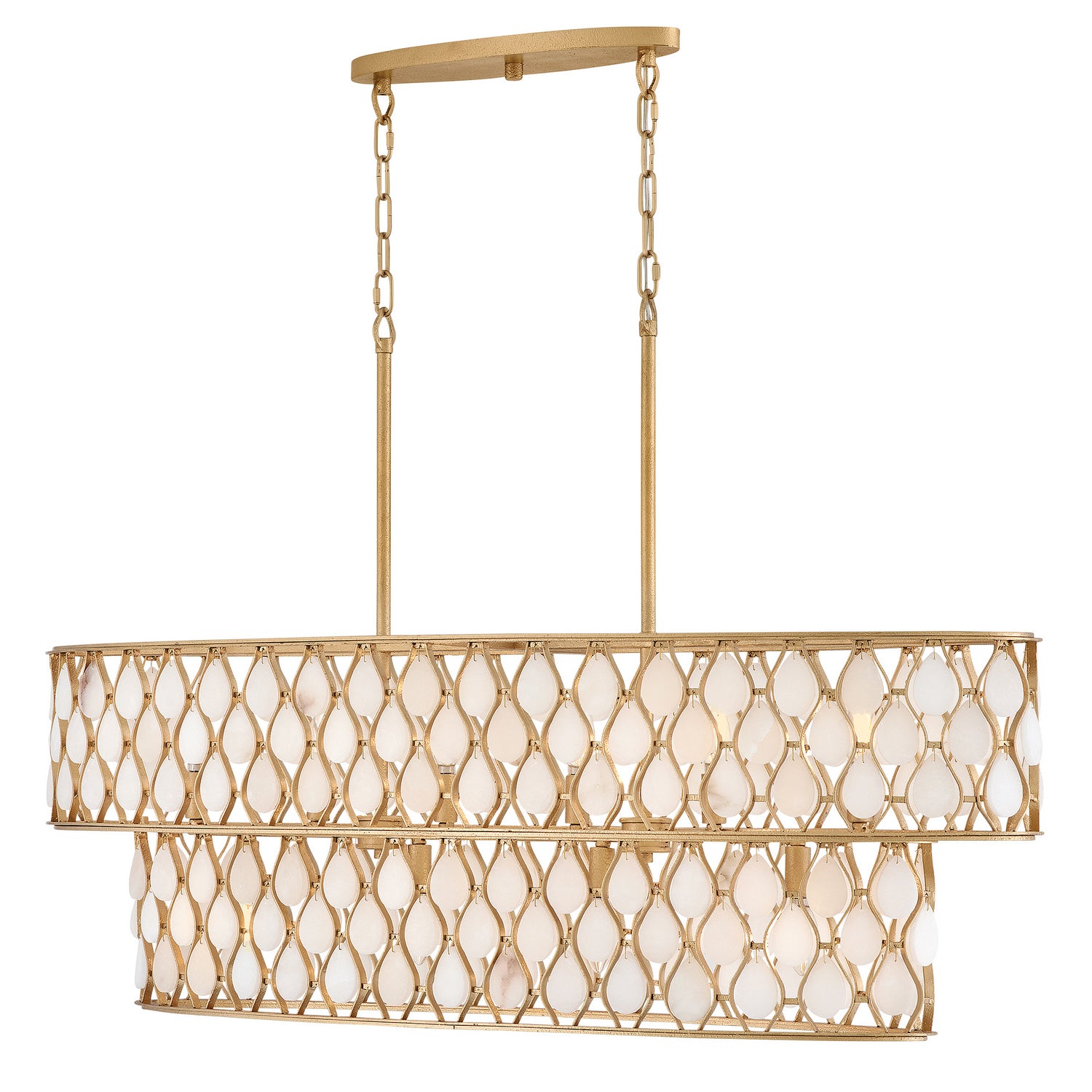 Fredrick Ramond - FR41509PI - LED Linear Pendant - Estie - Piastra Gold