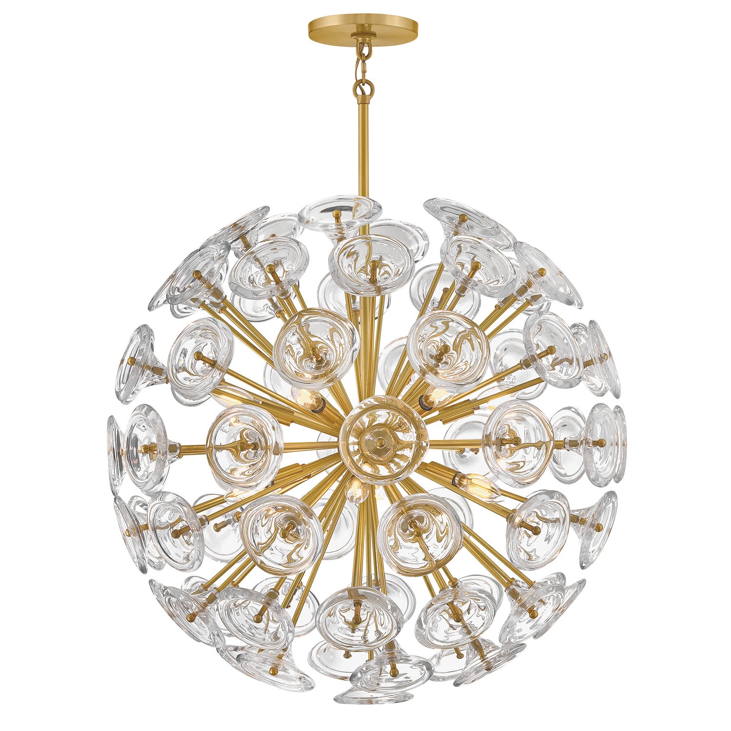 Fredrick Ramond - FR46905UB - LED Chandelier - Maya - Unlacquered Brass