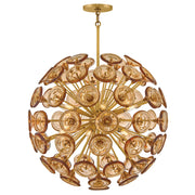 Fredrick Ramond - FR46905UB-AM - LED Chandelier - Maya - Unlacquered Brass
