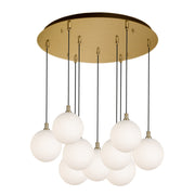 Kuzco Lighting - MP3106BGOP-09 - LED Pendant - Bolla - Brushed Gold/Opal Glass