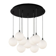Kuzco Lighting - MP3106BKOP-09 - LED Pendant - Bolla - Black/Opal Glass