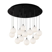 Kuzco Lighting - MP3106BKOP-13 - LED Pendant - Bolla - Black/Opal Glass