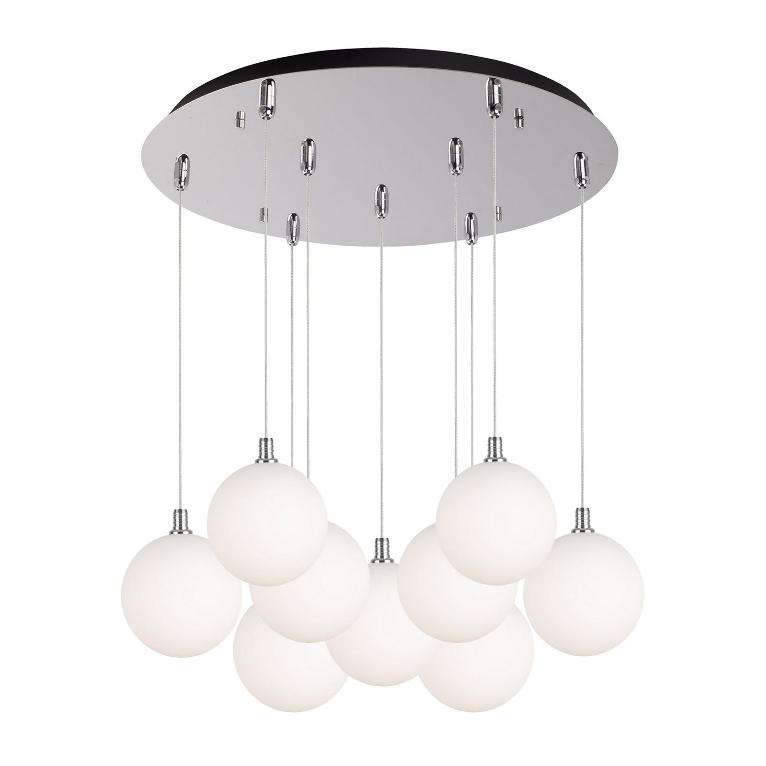 Kuzco Lighting - MP3106CHOP-09 - LED Pendant - Bolla - Chrome/Opal Glass