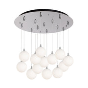 Kuzco Lighting - MP3106CHOP-13 - LED Pendant - Bolla - Chrome/Opal Glass