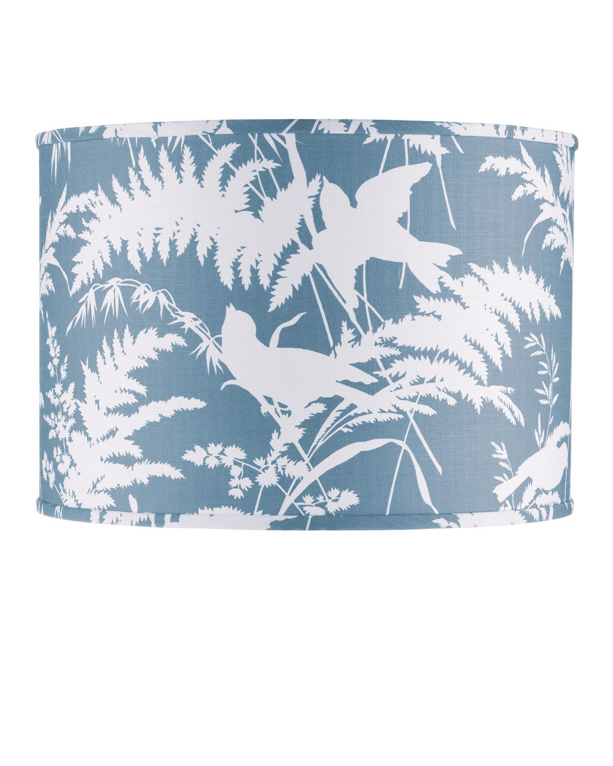 Currey and Company - 0900-6008 - Lamp Shade - Aviary - Dusty Blue/Ivory
