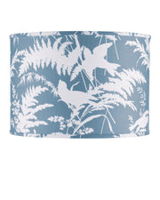 Currey and Company - 0900-6008 - Lamp Shade - Aviary - Dusty Blue/Ivory