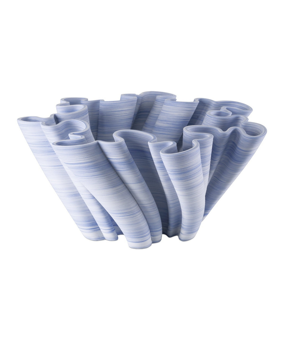 Currey and Company - 1200-1015 - Bowl - Twirl - Blue