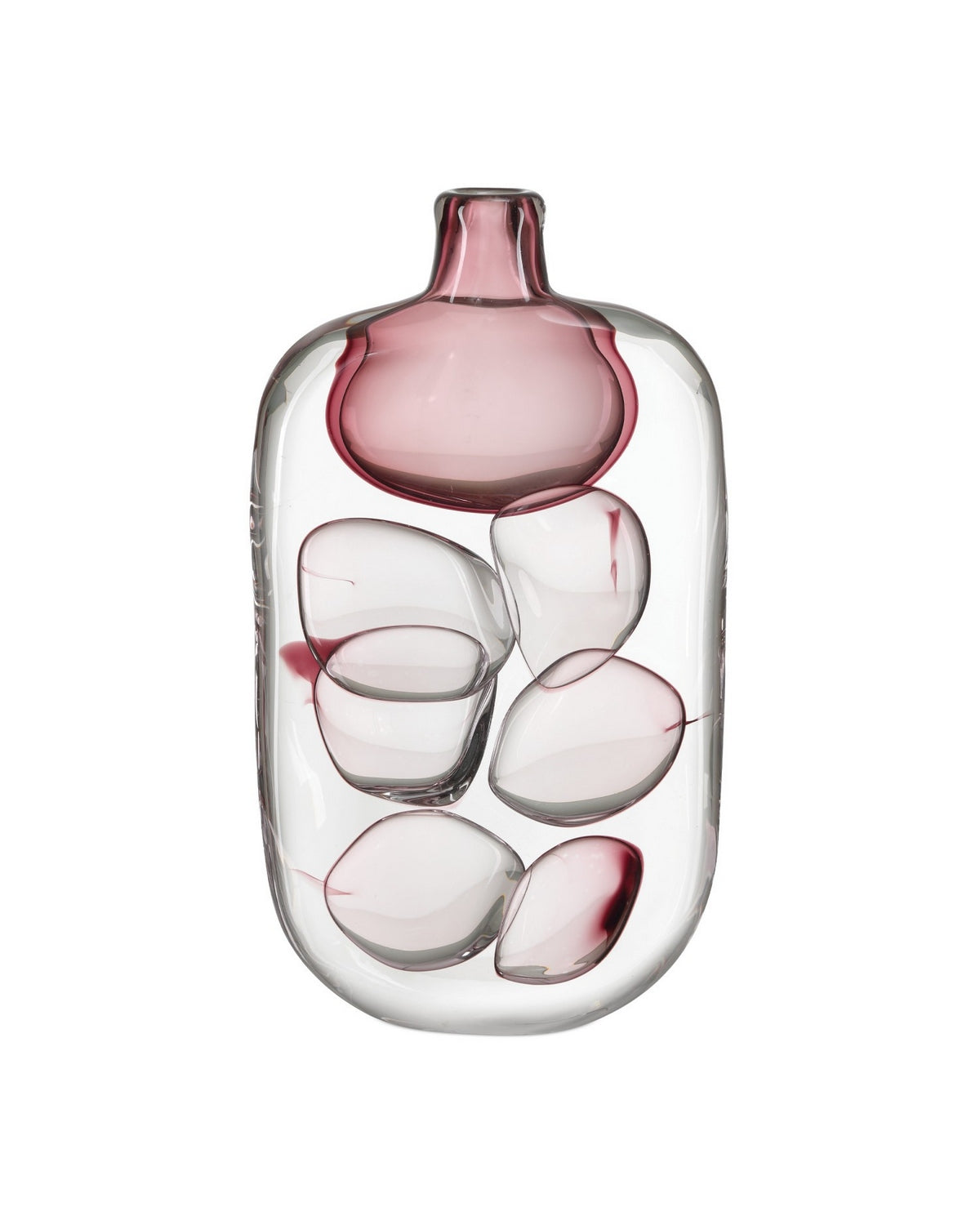Currey and Company - 1200-1017 - Vase - Vicolino - Clear/Purple