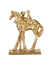 Currey and Company - 1200-1033 - Sculpture - Dujardin Equestrian - Gold