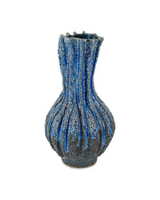 Currey and Company - 1200-1048 - Vase - Folios - Reactive Dark Blue
