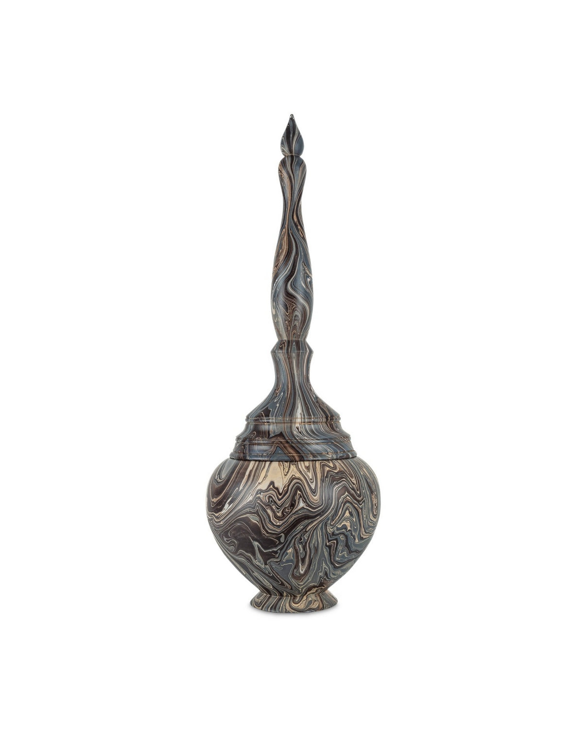 Currey and Company - 1200-1050 - Box - Marbleized - Marbleized Brown
