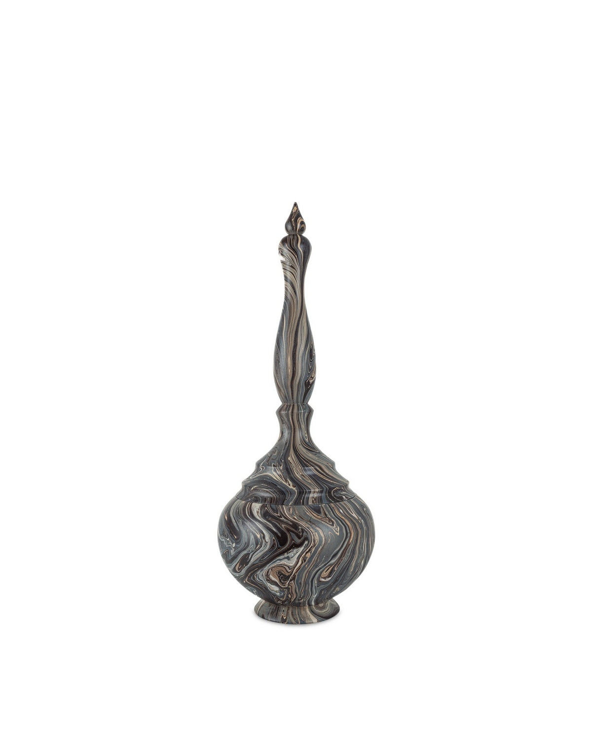 Currey and Company - 1200-1051 - Box - Marbleized - Marbleized Brown