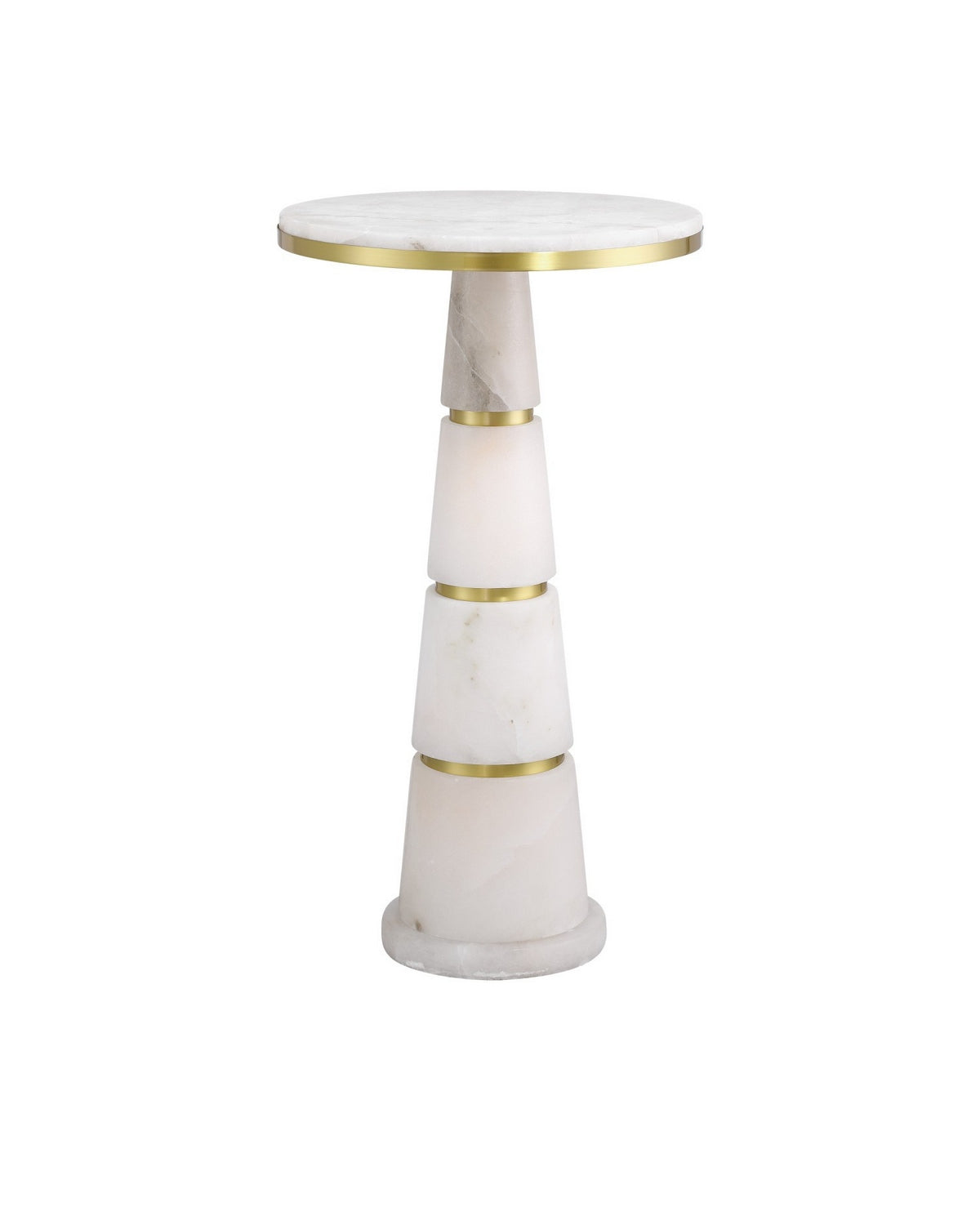 Currey and Company - 3000-0320 - Drinks Table - Eleanora - Natural/Natural Brass