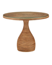 Currey and Company - 3000-0331 - Entry Table - Dominica - Natural/Clear